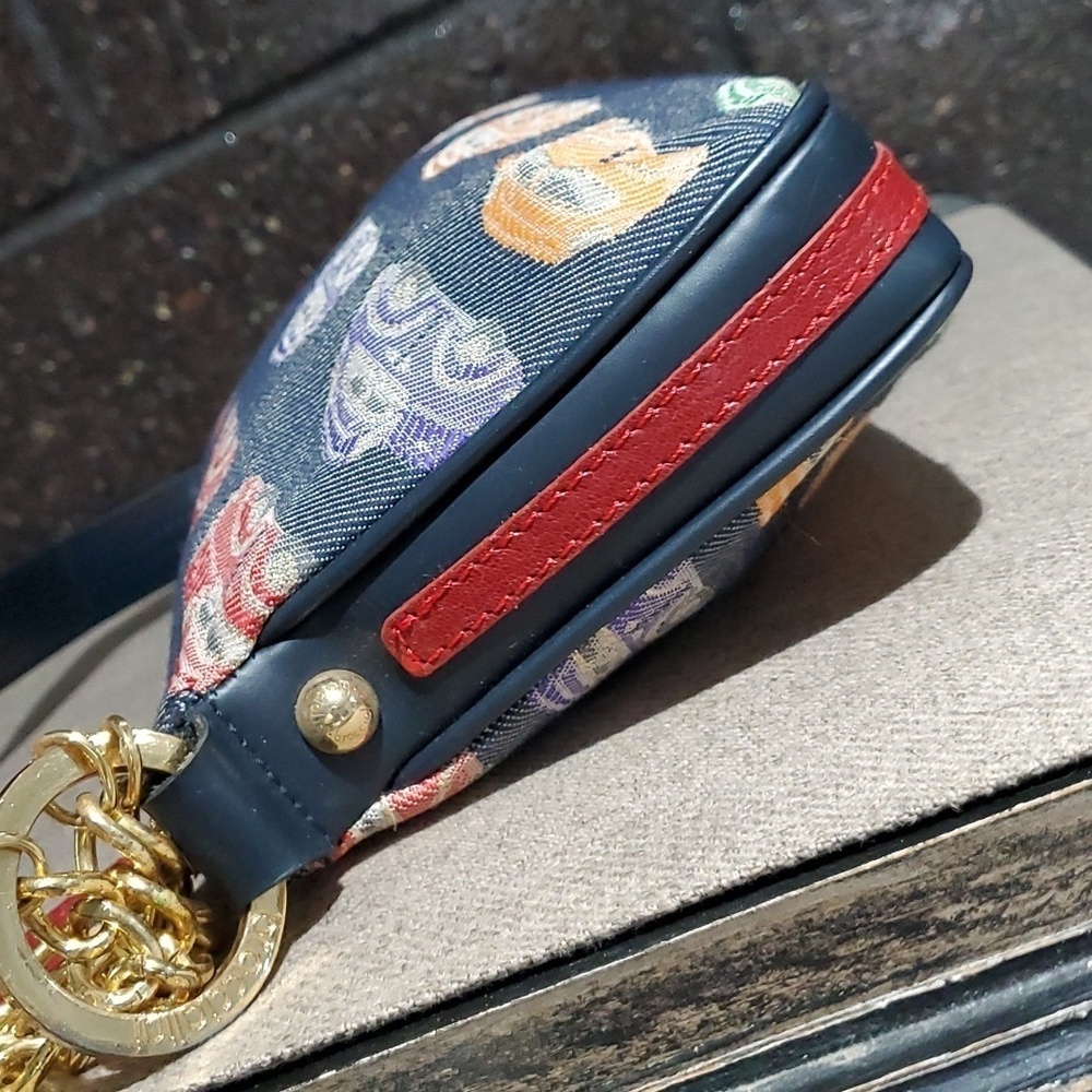 VINTAGE BRACCIALINI BAG W CARS WOMENS SHOULDER BAG SMALL BLUE RED ORANGE - Picture 5 of 16